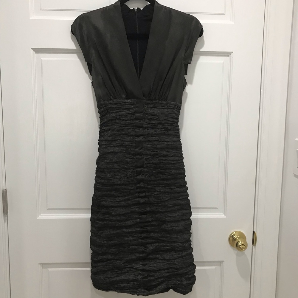 Nicole Miller formal black platinum dress